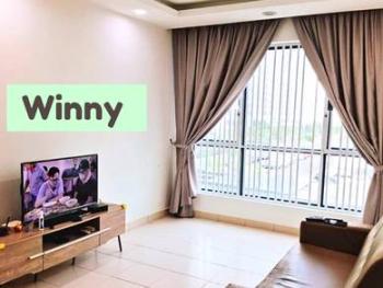 Ruang tamu & makan – Kondominium di Tingkat Kelicap, Bayan Lepas, foto 1