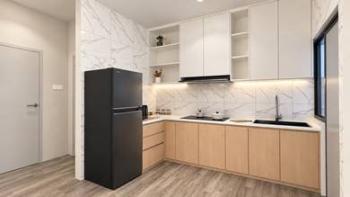 厨房 – Jalan Stutong Baru, Kuching的公寓，照片2