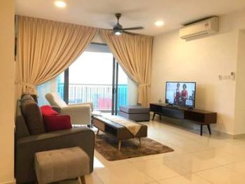 客厅/饭厅 – Teega Residences, Puteri Harbour的共管公寓，照片1