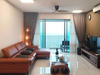 客厅/饭厅 – Teega Residences, Puteri Harbour的共管公寓，照片1