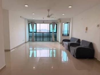 Ruang tamu & makan – Kondominium di Jesselton View, Kota Kinabalu, foto 2