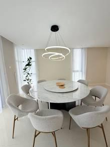 Ruang tamu & makan – Kondominium di Jesselton Residences, Kota Kinabalu, foto 4