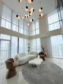 Ruang tamu & makan – Kondominium di Jesselton Residences, Kota Kinabalu, foto 1