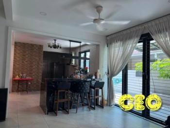 Ruang tamu & makan – Rumah di Taman Bukit Minyak, Bukit Mertajam, foto 4