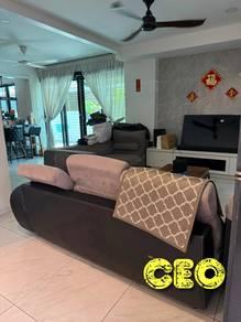 Ruang tamu & makan – Rumah di Taman Bukit Minyak, Bukit Mertajam, foto 2