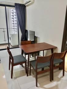 Ruang tamu & makan – Kondominium di Country Garden Danga Bay, Johor Bahru, foto 2