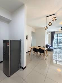 客厅/饭厅 – Molek Regency, Johor Bahru的共管公寓，照片6