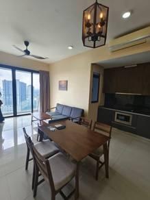 Ruang tamu & makan – Kondominium di Grand Medini, Iskandar Puteri, foto 2