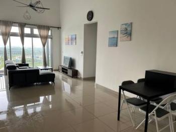 客厅/饭厅 – Greenfield Regency, Johor Bahru的公寓，照片4