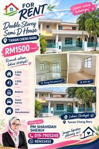 Rumah di Taman Cheng Baru, Cheng, foto 1